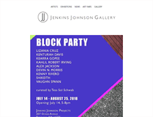 Tablet Screenshot of jenkinsjohnsongallery.com